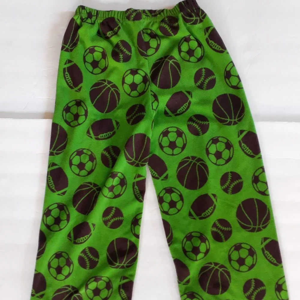 Carter's Boys Pajamas 2 Piece Sports Shirt Pants Waffle Fleece Long Sleeve 7